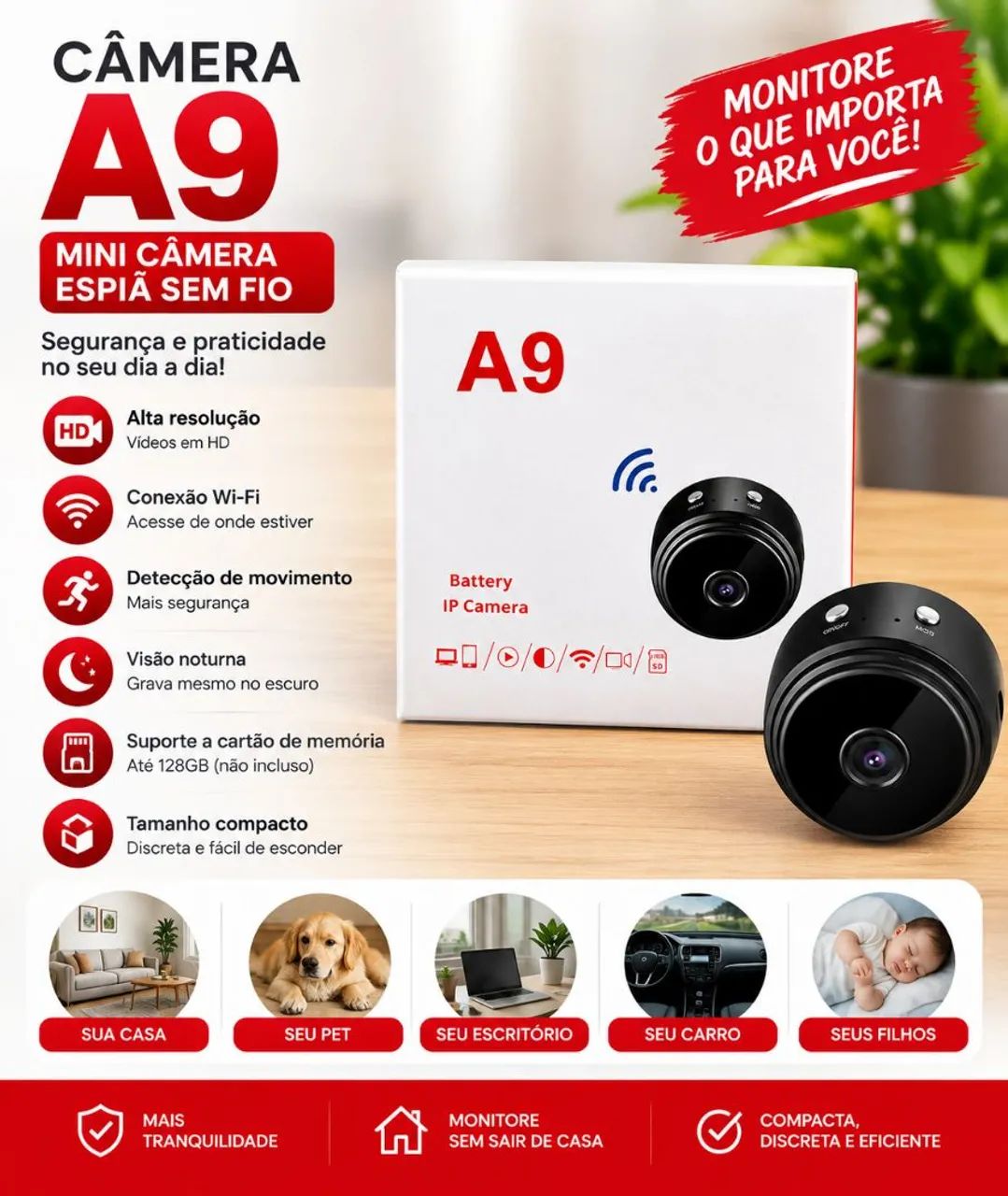 Câmera Espiã A9