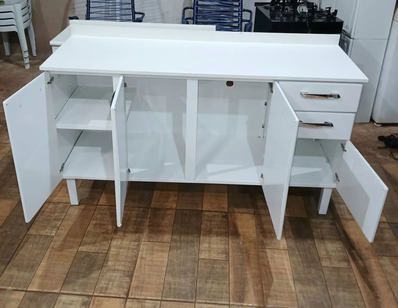 VENDO ESSE BALCÃO DE AÇO DE 1.50.  - Foto 5