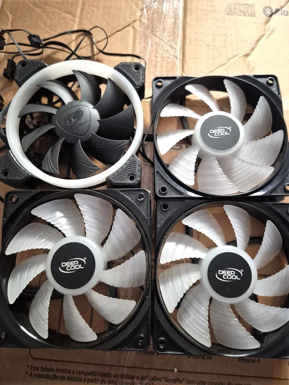 Kit 4 fan coolers 120mm rgb cougar deepcool - Foto 3