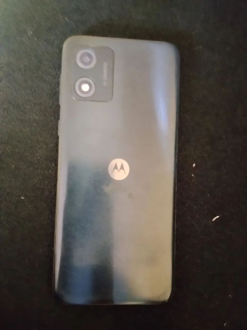 Celular com tela queimando 