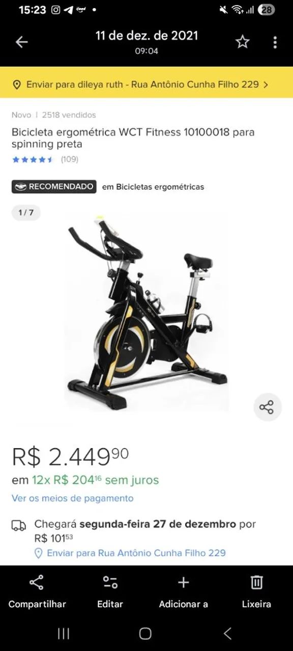 Bicicleta ergométrica  - Foto 2