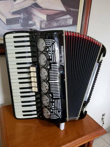 Acordeon Paolo Soprani 120 Baixos Preta - Foto 6