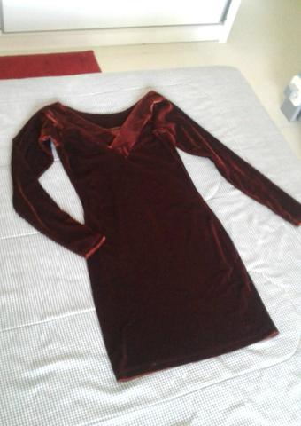 Vestido de veludo marrom - Foto 2