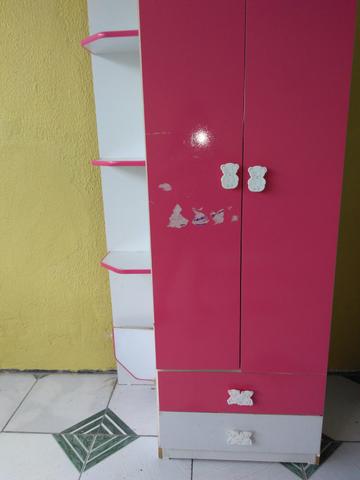 Vendo guarda roupa infantil mais prateleira - Foto 5