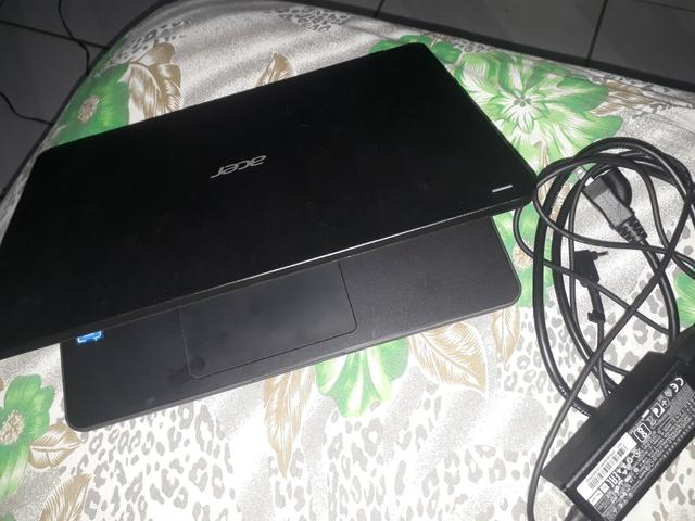 Vendo not Acer ou troco por iphone 7 ou 8. vai com capa protetora - Foto 2