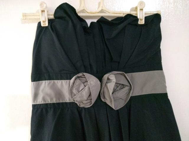 Vestido de festa Preto Curto Tomara-que-caia G - Foto 2