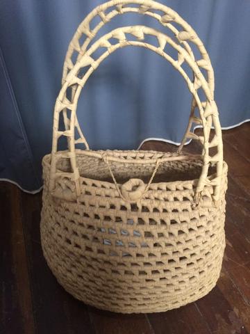 Bolsa de palha grande - Foto 2