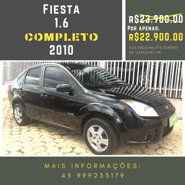 Fiesta Sedan 1.6 2010 Completo