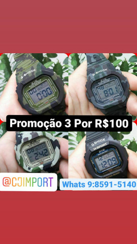 Relógio militar camuflado 40 unidades ou 3 p 100
