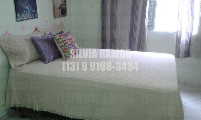 Temporada-sala living aconchegante-Nova Ponta da Praia com Aquário de Santos - Foto 8