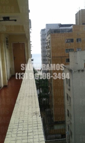 Temporada-sala living aconchegante-Nova Ponta da Praia com Aquário de Santos - Foto 2