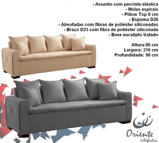 Sala escritório sofá retrô com almofadas 