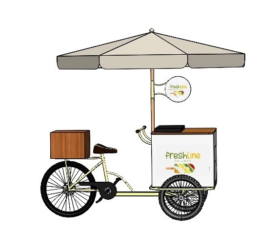 Food Bike Food Cart Loja Móvel Triciclo Especial