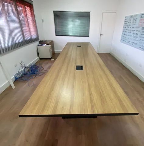 MOVEIS DE ESCRITÓRIO MESA DE REUNIÃO 4,00x1,20 NOVA****leia a descrição****