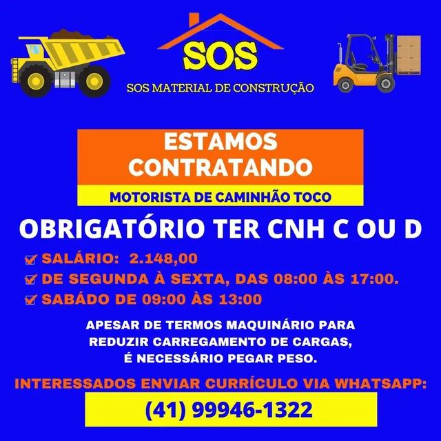 Oportunidades de emprego em Curitiba, Contratando agora