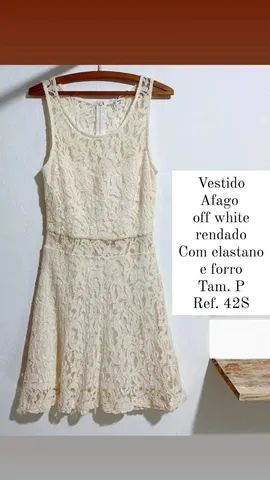 Vestido off white marca Afago - Foto 2