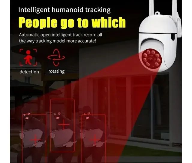 Câmera de Vigilância WiFi Ip Ptz Audio Zoom 4X Visão Noturna à Prova D'Água COD-AP163  - Foto 5