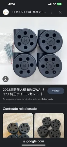 4 Rodinhas Pretas Rimowa Bordo