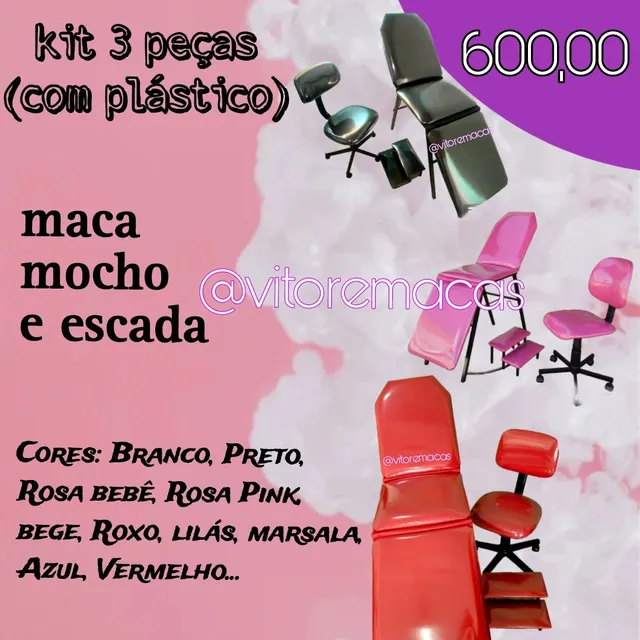 maca, cadeira e escada (ac/cartao) 