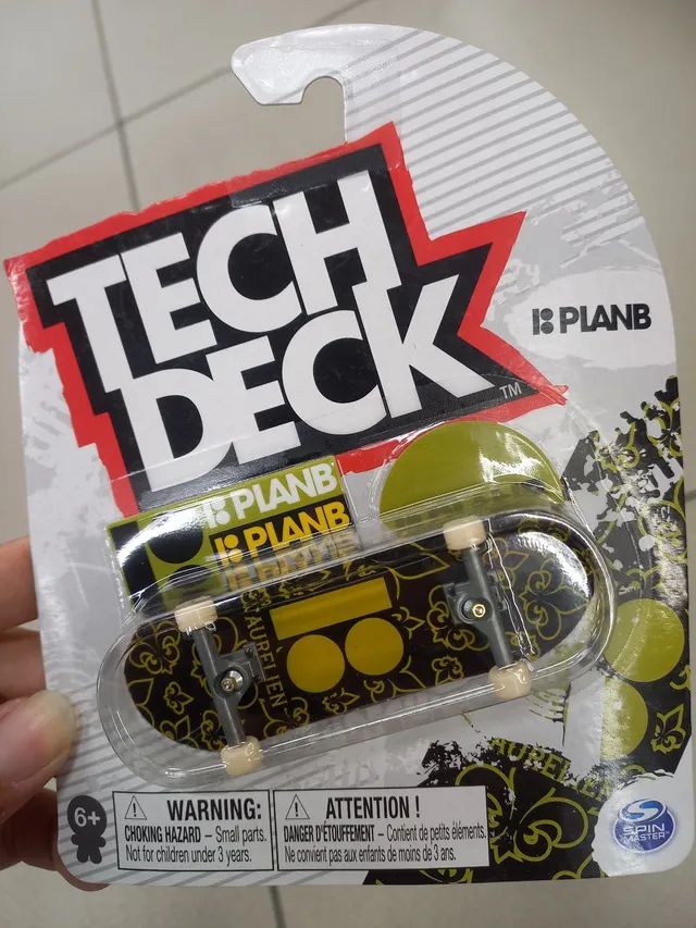 Skate de dedo Tech Deck PlanB Aurelien 96mm Branco