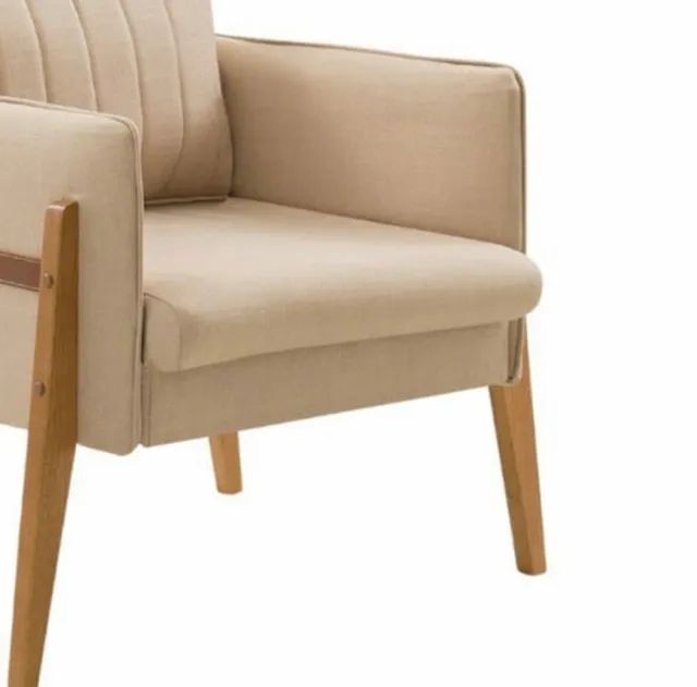 Poltrona Decorativa Madeira Maciça Lua ft4 - Foto 3