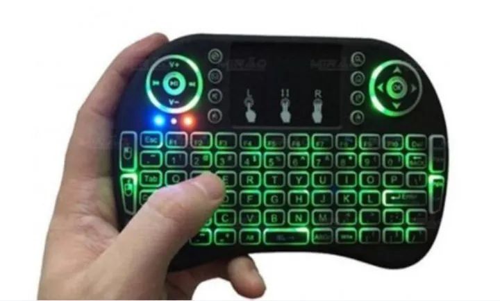 Teclado Wireless Mini Com Touchpad Para Smart TV - Foto 2