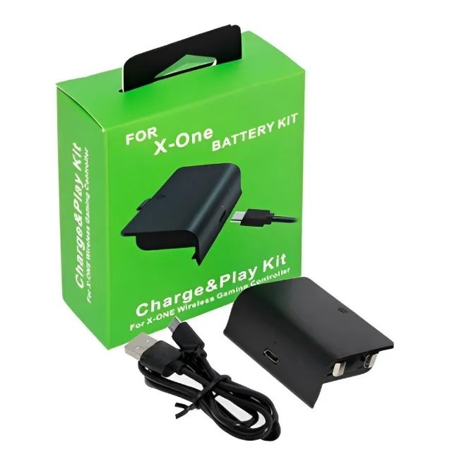 Kit Bateria Carregador Xbox One Cabo Recarregável Para Controle