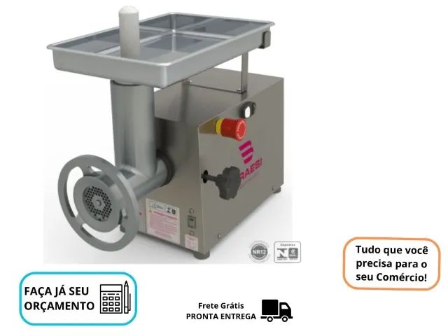 Moedor de Carne Boca 10 Braesi Inox 