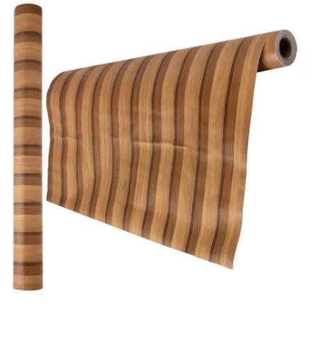 papel de parede 45cmx5m decorativo interponte pvc hd69994-ripado nogueira