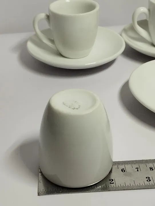 Jogo com 3 Xícaras de Café Porcelana Mauá Antiga  - Foto 5