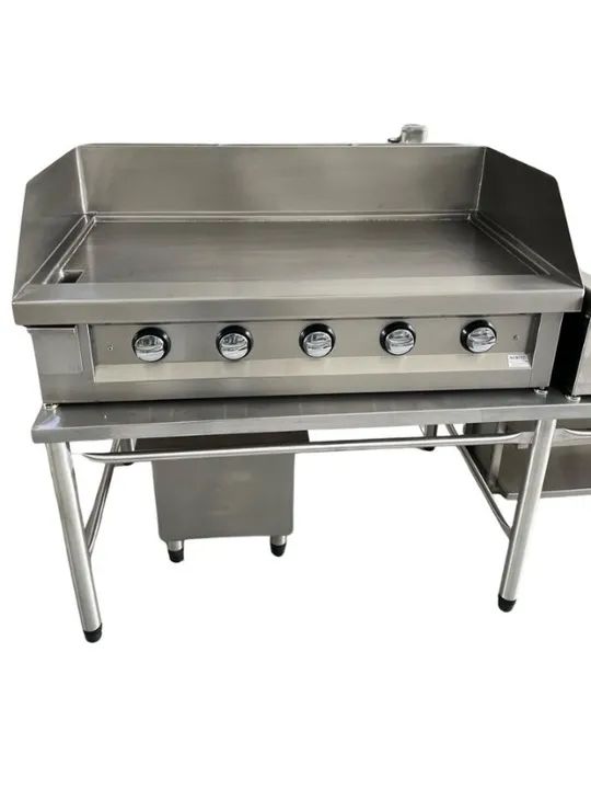 Chapa profissional em aço inox para hamburgueria. - Foto 3