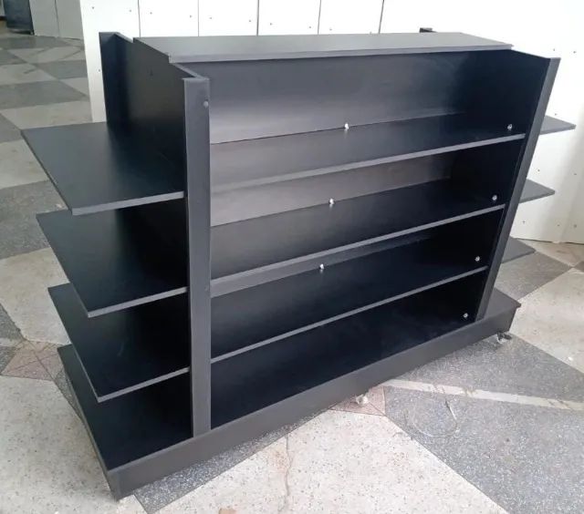 Gondola central em MDF 100X150X50 Preta - Sob encomenda  - Foto 2