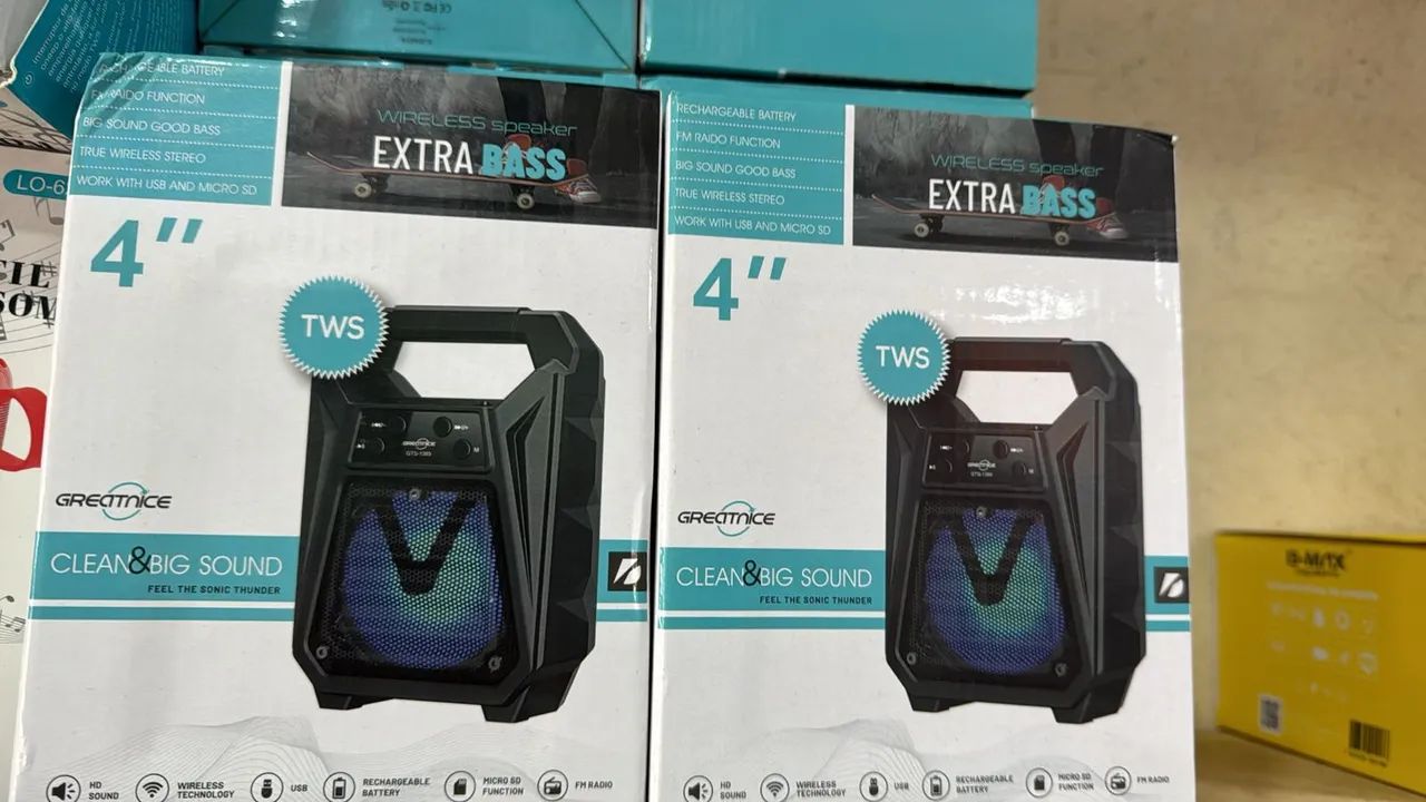Caixa caixinha de som radio bluetooth - Foto 2