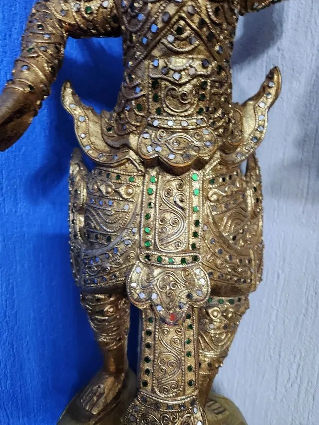 Linda peça  em madeira maciça  importada Indonésia  - Foto 4