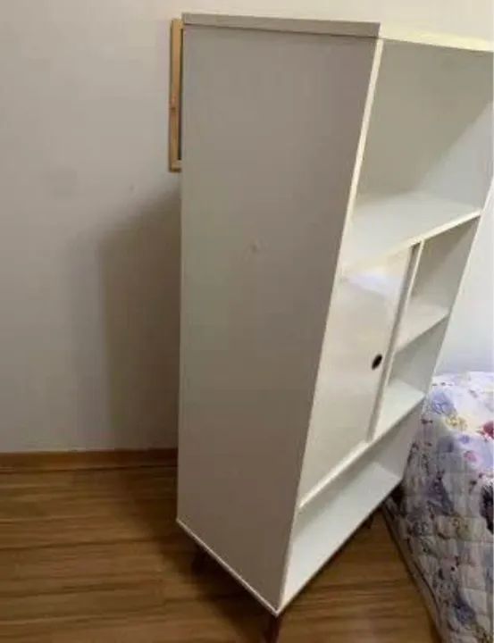 Armário retrô MDF branco - Foto 2