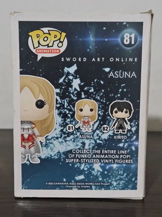 Funko Pop Asuna 81 Caixa Danificada - Sword Art Online SAO - Foto 3