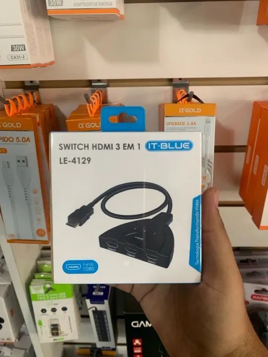 Switch HDMI 3 em 1 