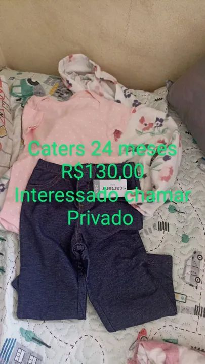 Roupa carters 115,00 e 130,00