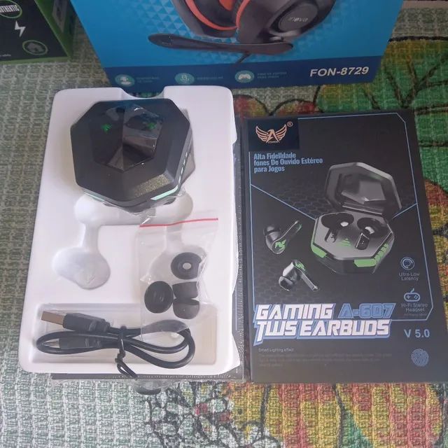 Fone game sem fio bluetooth interauricolar original  Altomex - Foto 6