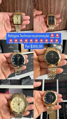 PROMOÇÃO RELÓGIOS TECHNOS ORIGINAIS COM GARANTIA 
