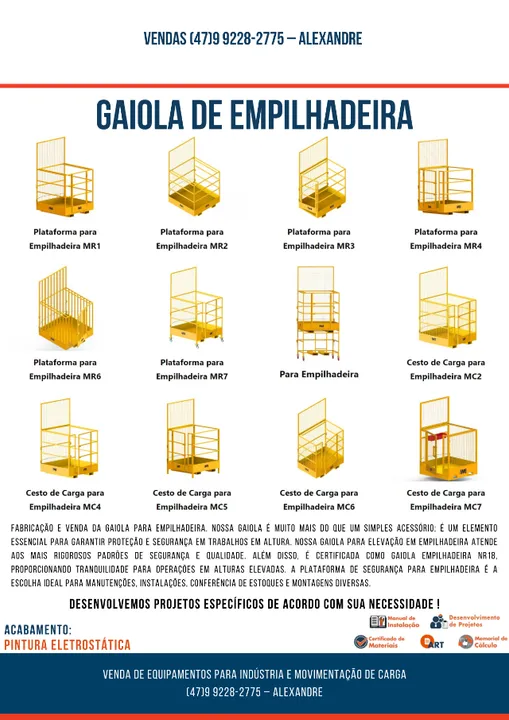 Gaiola de Empilhadeira