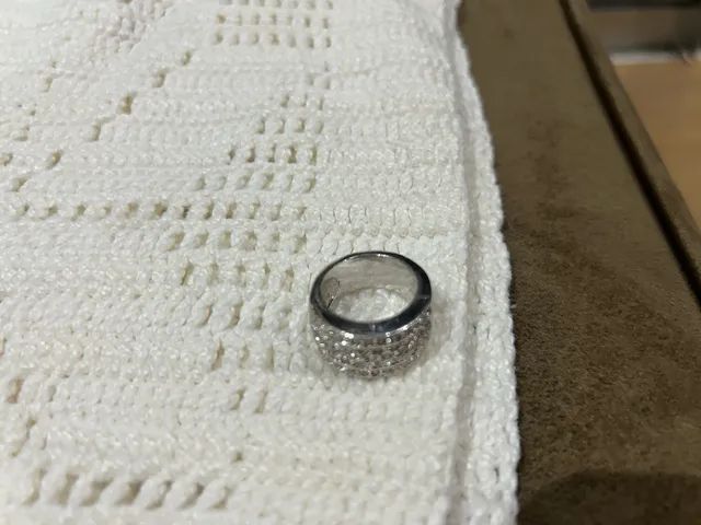 Lindo anel em ródio e zirconia - Foto 4