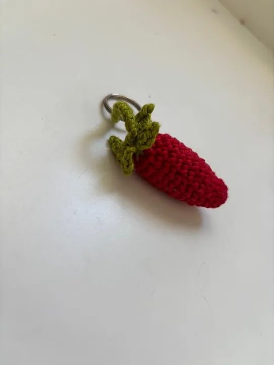 Chaveiro Pimenta Crochê - Foto 3