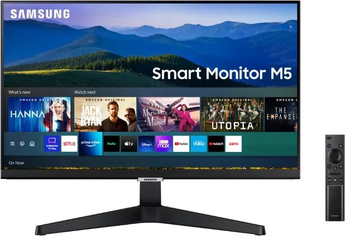 Smart Monitor Samsung M5 24 Pol Ips, FHD, Bluetooth, HDR, HDMI, Wireless DeX