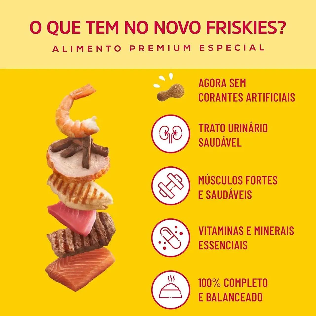 Ração Friskies Megamix Seleção Especial para Gatos Adultos 10,1kg - Foto 4