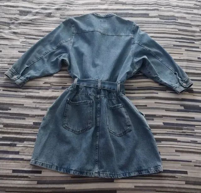 Vestido Jeans Azul - Novo - Foto 2