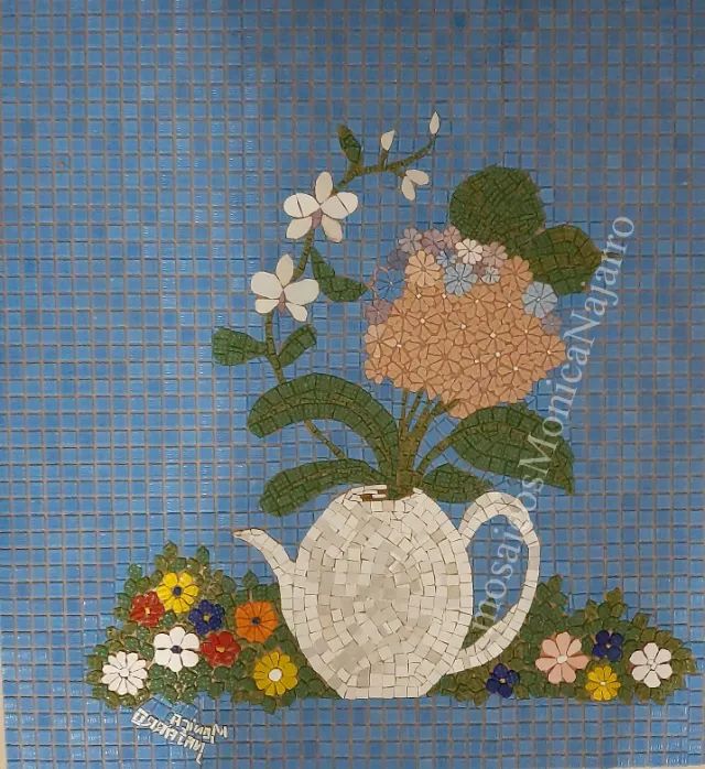 Mosaico em pastilhas de vidro para piscina, murais, transforme um ambiente em Obra de Arte - Foto 4