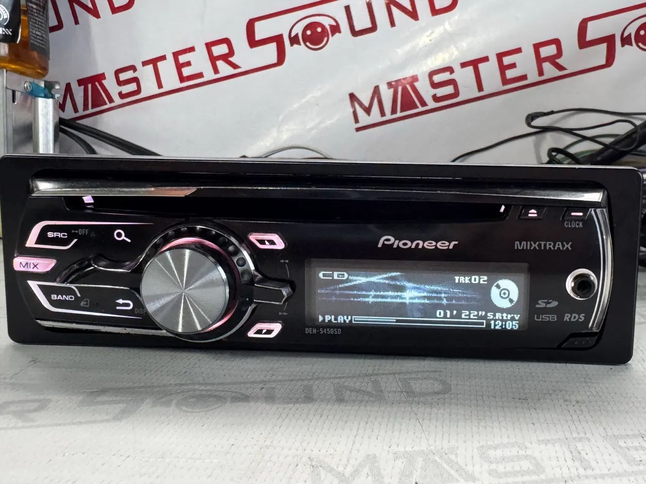 Cd usb sd rádio auxiliar pioneer deh-5450sd lindo aparelho na