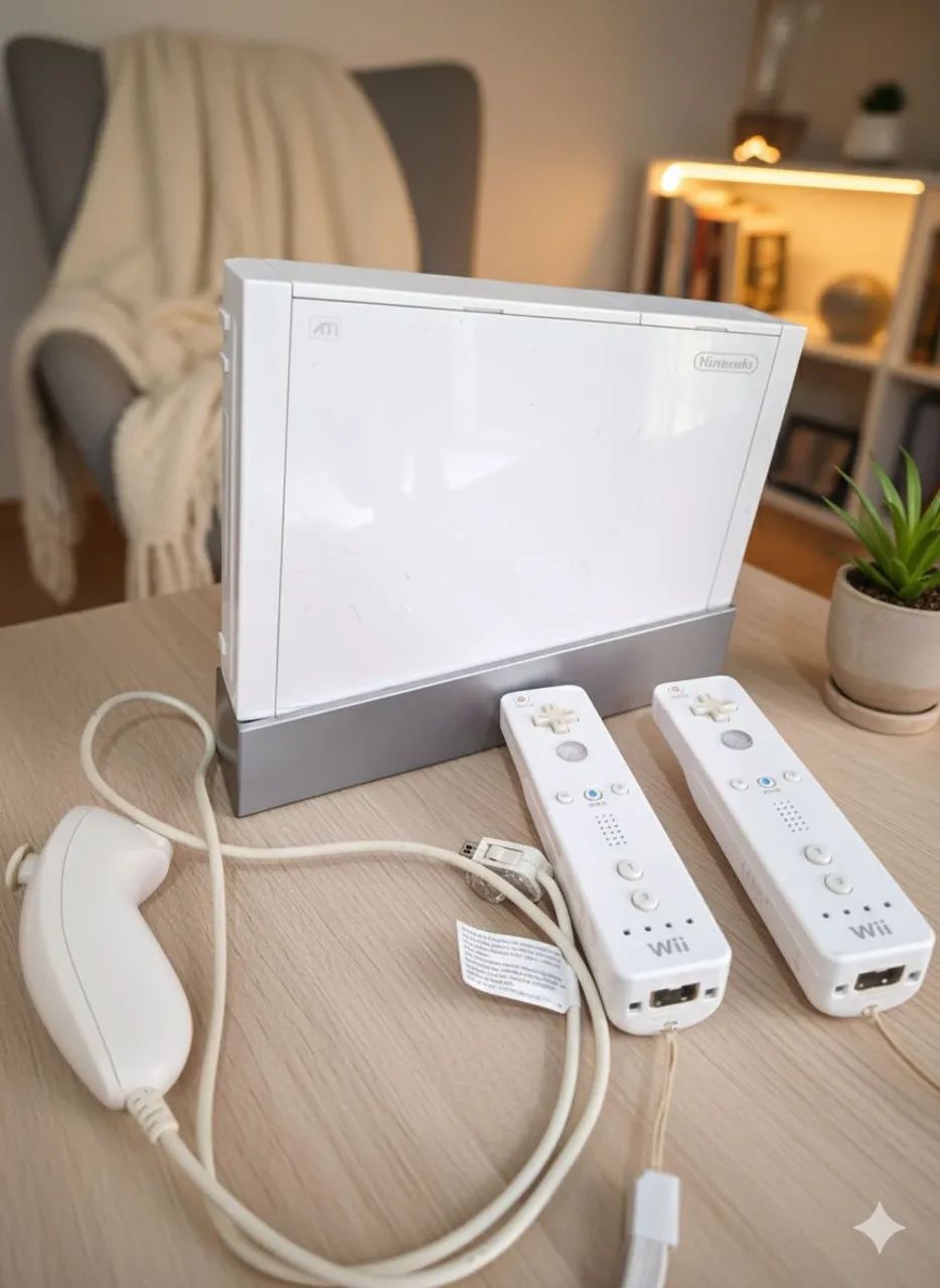 CONSOLE NINTENDO WII COMPLETO + ACESSÓRIOS64313241575555121