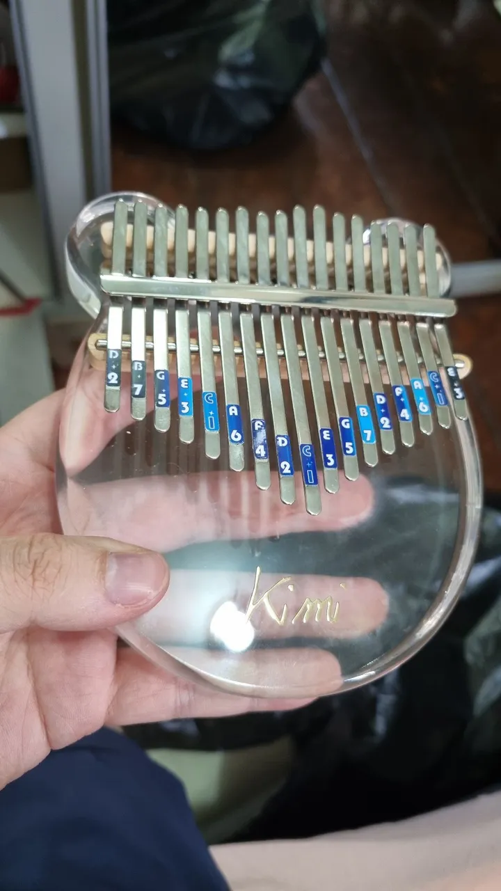Kalimba Acrílico 17 Teclas - Kimi